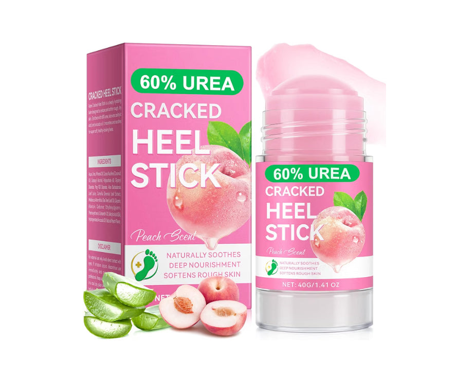 Chenyayun
Urea Cream 60% Plus Salicylic Acid 2% Intensive Foot Repair Balm Stick for Dry Cracked/Chapped Heel/Hands Intensively Moisturization, Callus Removal/Softening/Soothing-Peach Scent.40 G..