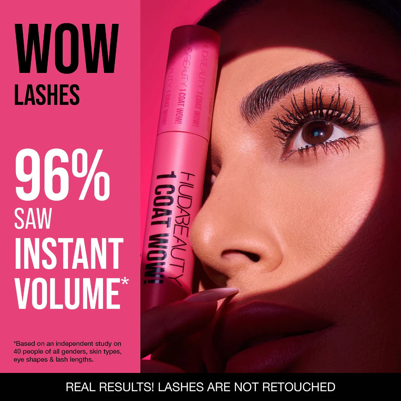 HUDA BEAUTY 
1 Coat WOW! Extra Volumizing and Lifting Mascara..full size