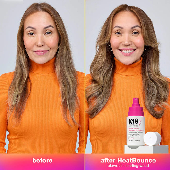 K18 Biomimetic Hairscience 
HeatBounce™ Leave-In Conditioner Heat Protectant..