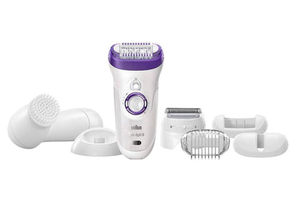 Braun Silk-épil 9 9-579 Bonus edition - Wet&amp;Dry Cordless epilator with 7 extras including a facial cleansing brush