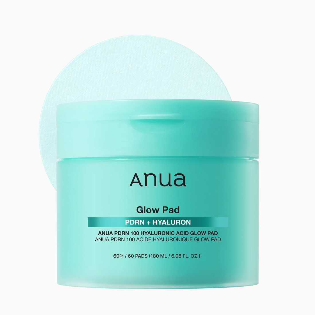 ANUA PDRN 100 Hyaluronic Acid Glow Pad.