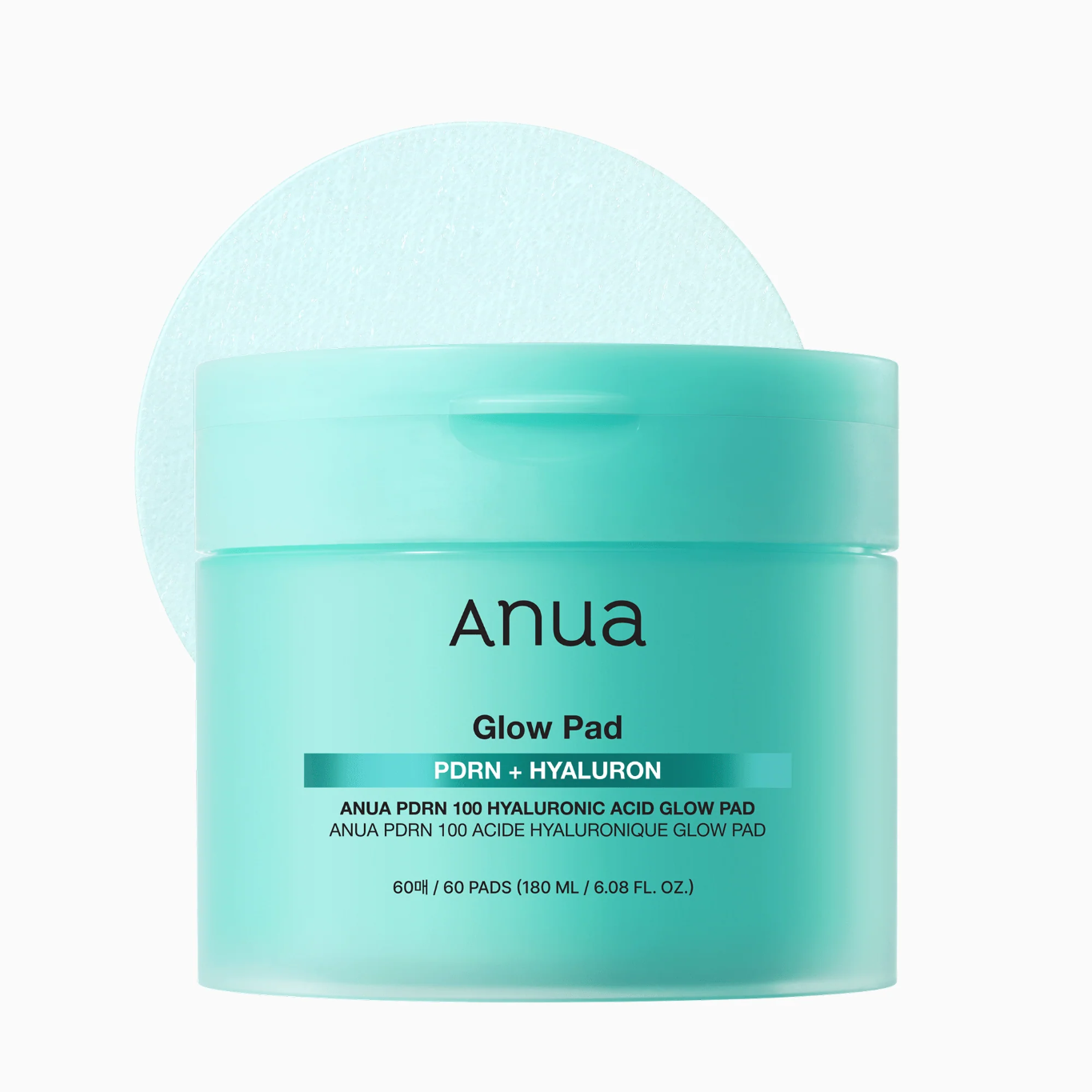 ANUA PDRN 100 Hyaluronic Acid Glow Pad.