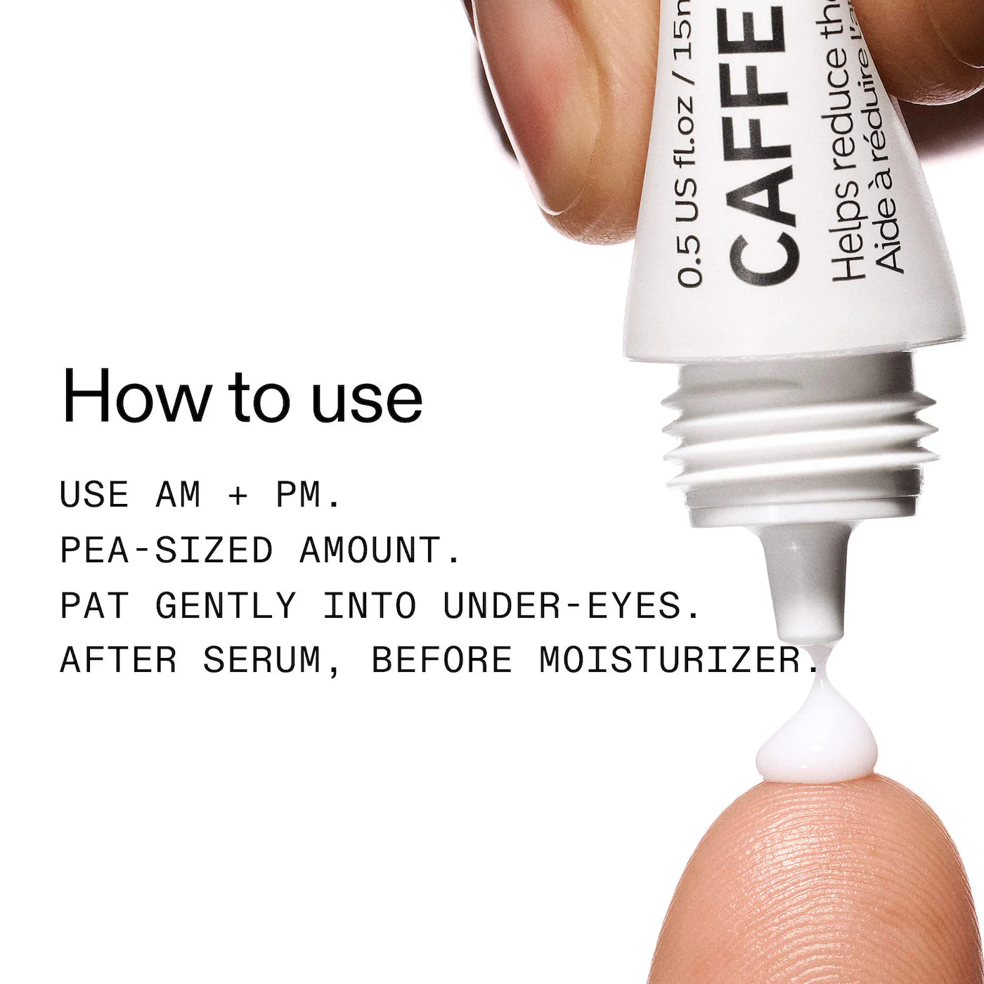 The INKEY List 
Caffeine De-puffing + Dark Circle Eye Cream..