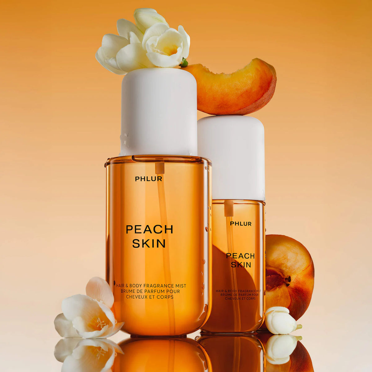 PHLUR 
Mini Peach Skin Body &amp; Hair Fragrance Mist..90ml.