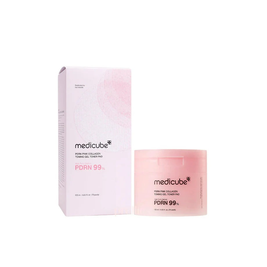 Medicube PDRN Pink Collagen Toning Gel Toner Pad..