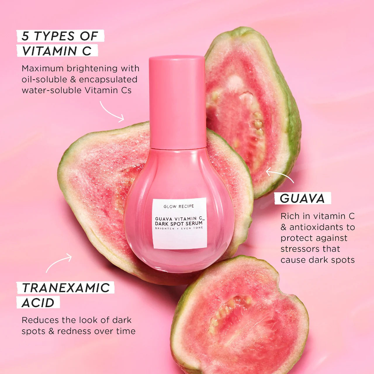 Glow Recipe 
Guava Vitamin C Dark Spot Brightening Treatment Serum.