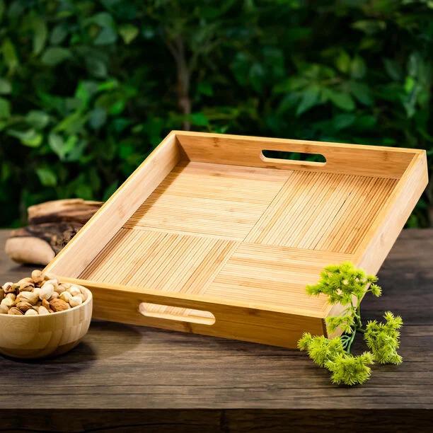 Dallaty صينية تقديم بامبو 37.8*37.8*5 سم