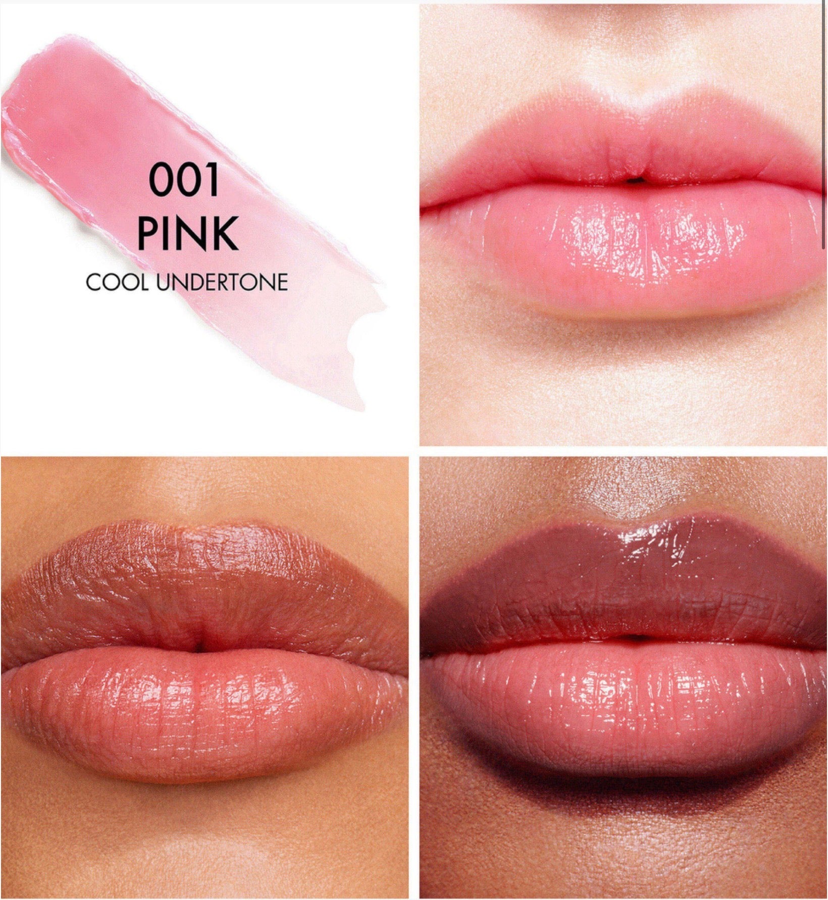 Dior Addict Lip Glow
48-Hour Hydrating Lip Balm - pH-Activated 00	1 pink