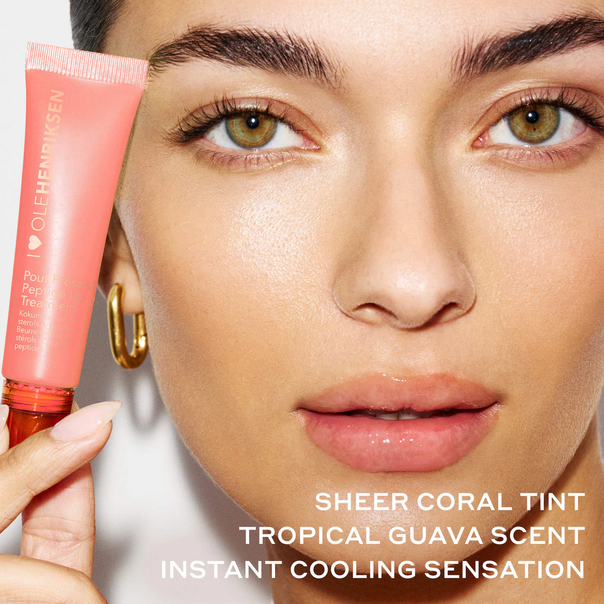 OLEHENRIKSEN 
Pout Preserve Chillers Peptide Lip Treatment..Grenada Guava - coral tint.