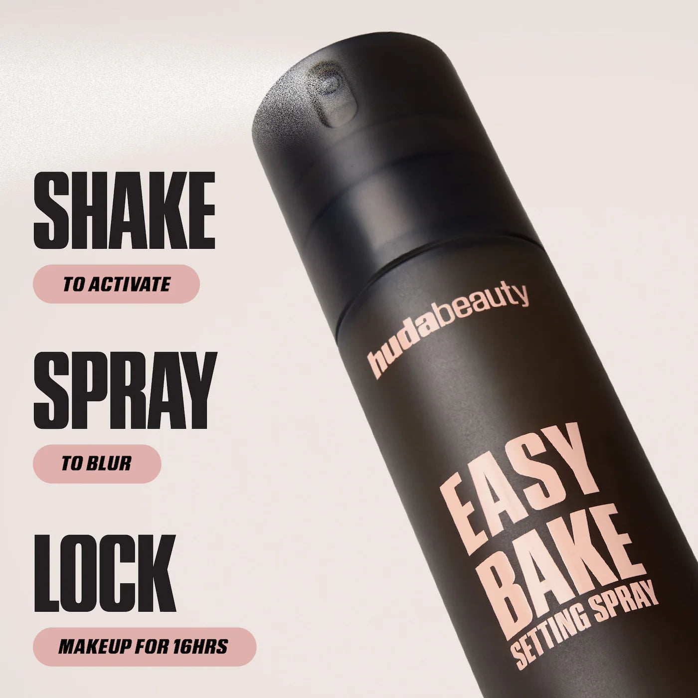 HUDA BEAUTY 
Easy Bake Blurring Setting Spray with 16-Hour Wear.