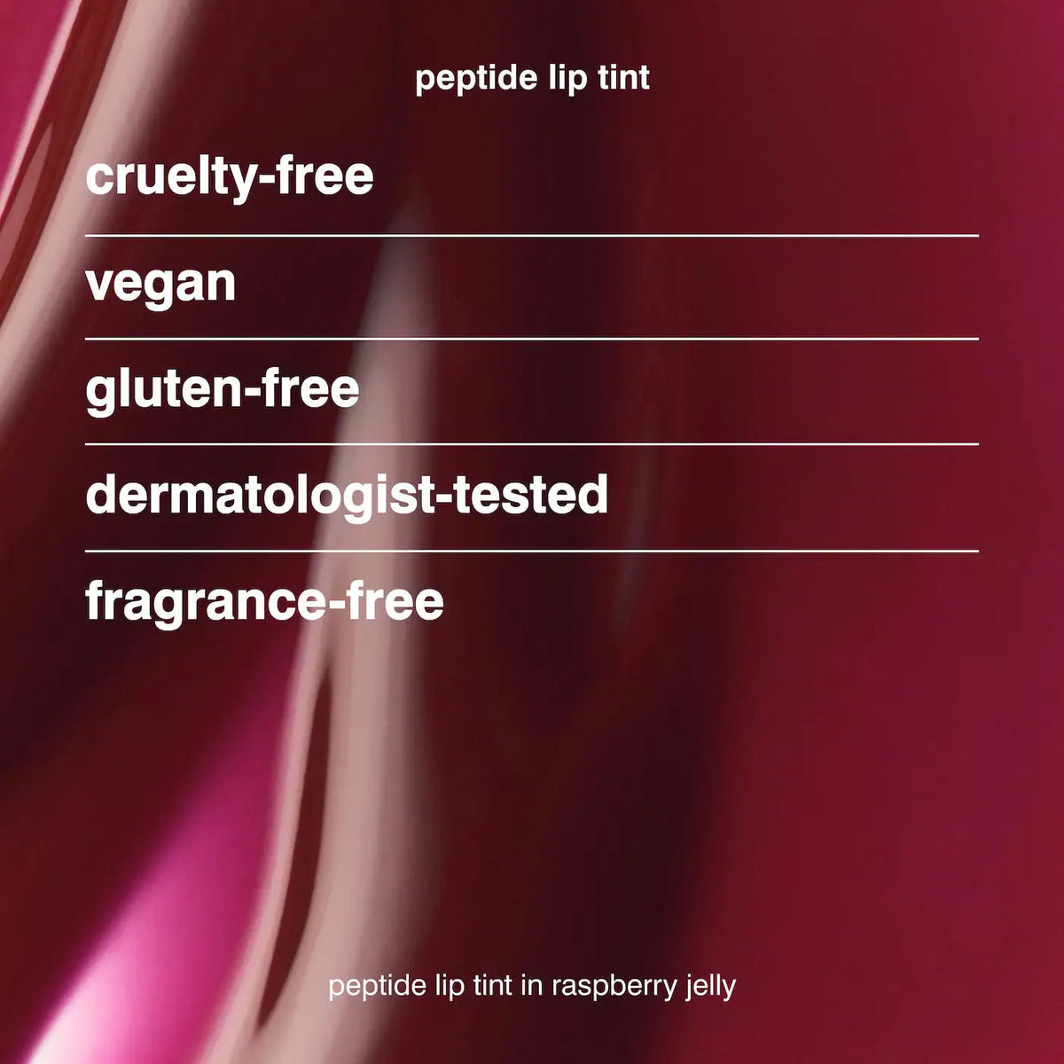 rhode 
Peptide Lip Tint Nourishing Glaze.. Raspberry Jelly - crushed berry..