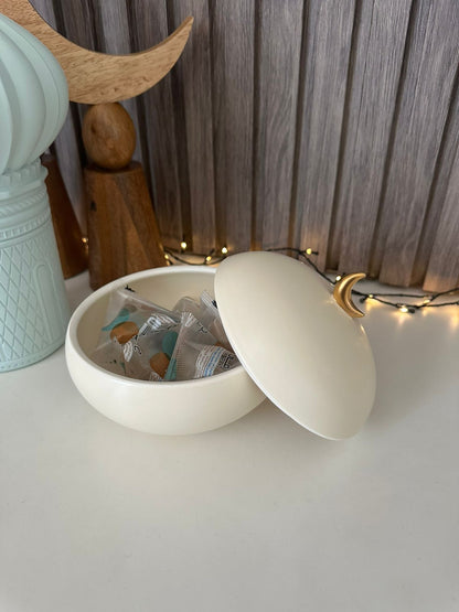 تمريه فخار وايت للتمور أو المكسرات