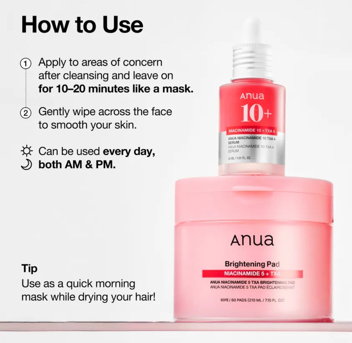 Anua Niacinamide 5 TXA Brightening Pad