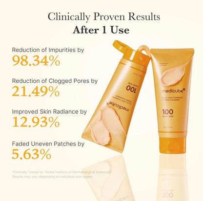 Medicube Kojic Acid Turmeric Toning Cleanser 120G