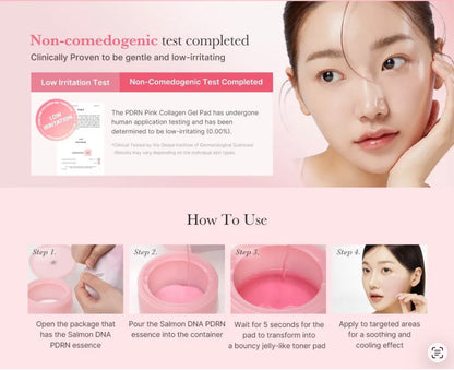 Medicube PDRN Pink Collagen Toning Gel Toner Pad