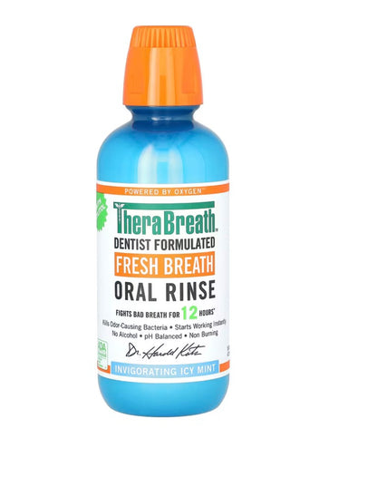 TheraBreath, Fresh Breath Oral Rinse, Invigorating Icy Mint, 16 fl oz (473 ml)