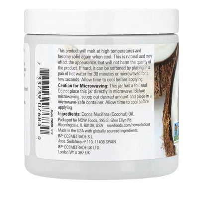 NOW Foods, Solutions, Coconut Oil, Natural, 7 fl oz (207 ml)