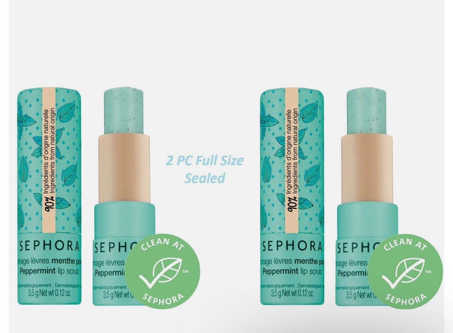 Sephora Peppermint Lip Balm and Scrub - 3.5 gm
