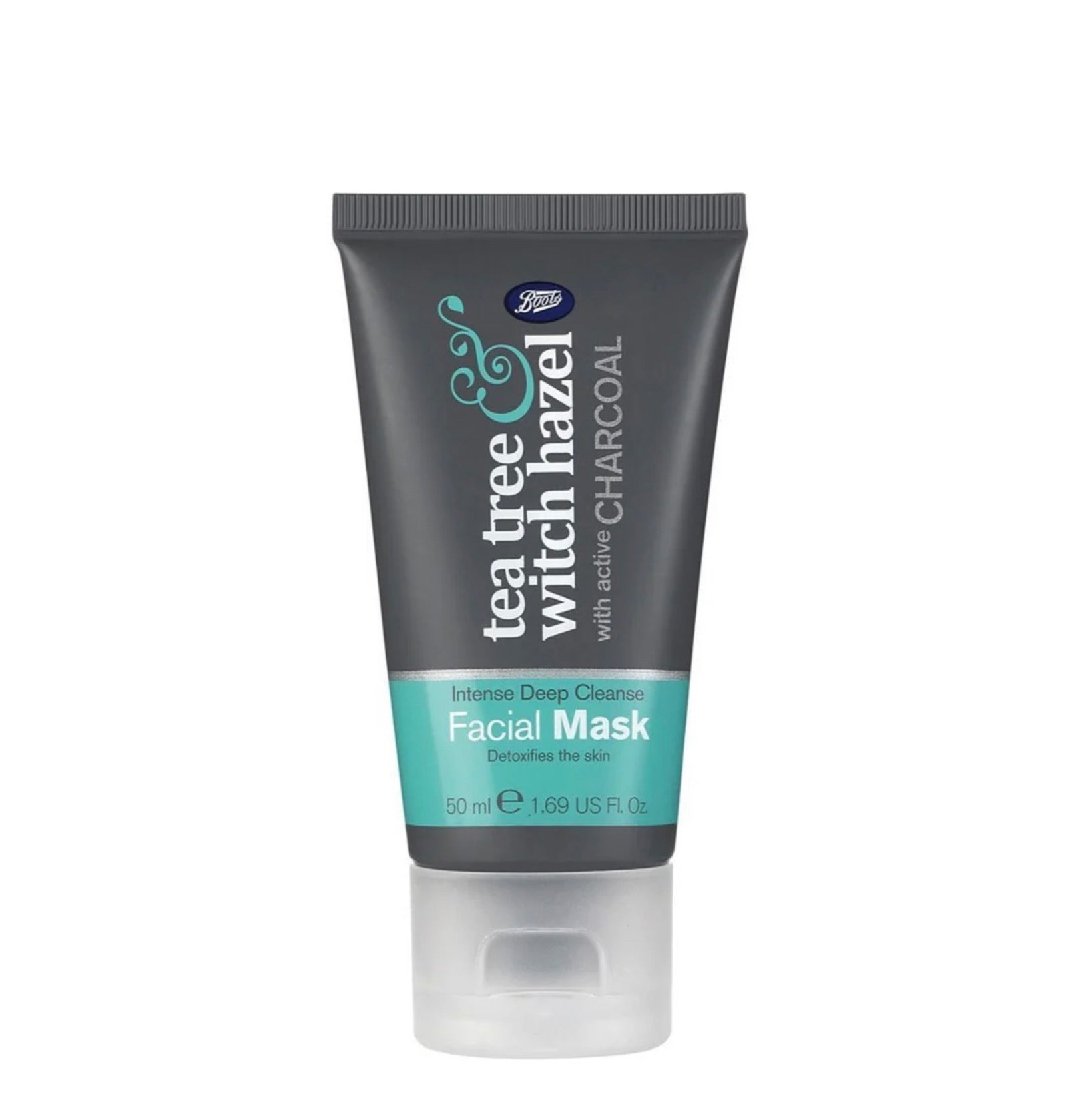 Boots Tea Tree Witch Hazel Charcoal Facial Mask 50ml
