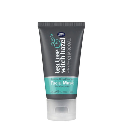 Boots Tea Tree Witch Hazel Charcoal Facial Mask 50ml