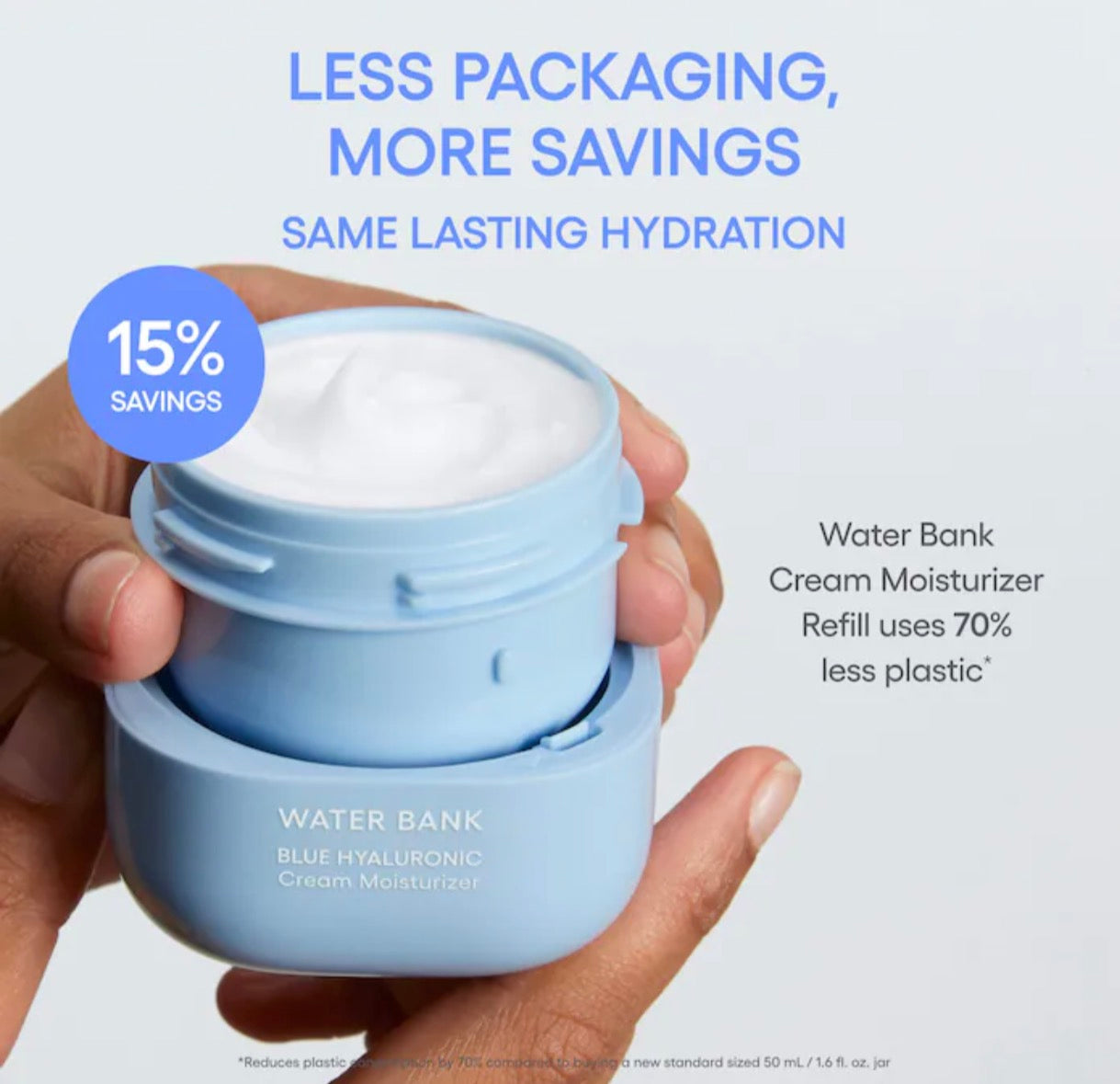LANEIGE Water Bank Blue Hyaluronic Cream Moisturiser (50ml )