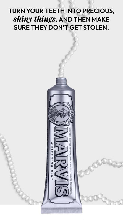 Marvis whitening toothpaste..