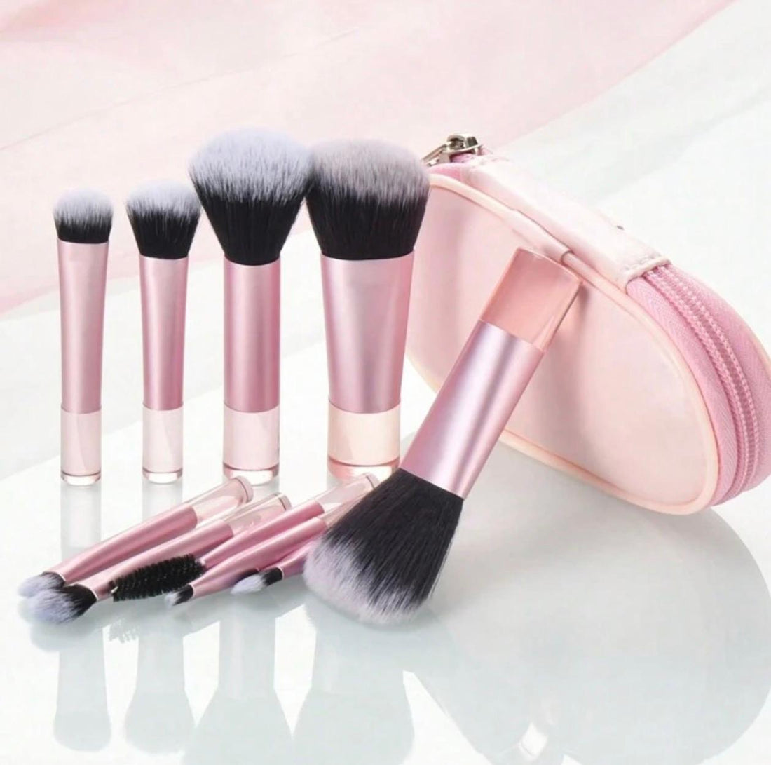 Shein Travel Makeup Brush Sets,10pcs
