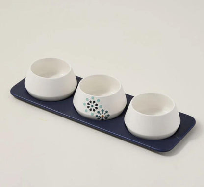 Dallaty white porcelain date bowl with lid