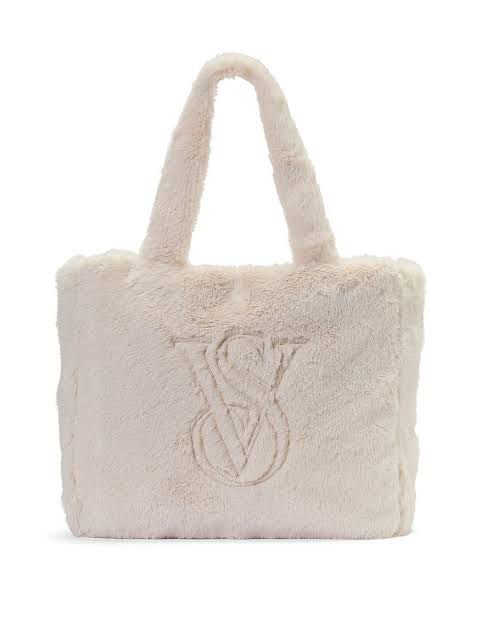 Victoria’s Secret faux fur Tote bag with zipper
