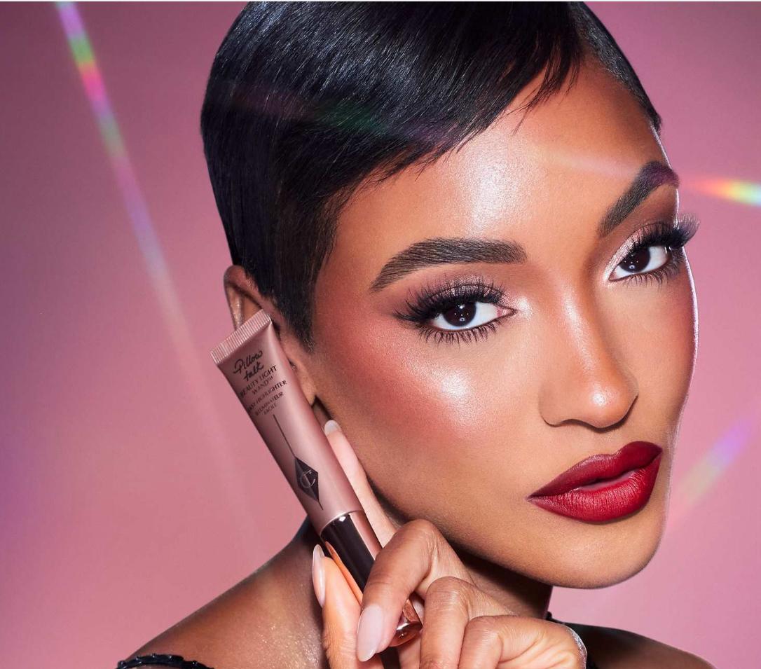 Charlotte Tilbury Mini Pillow Talk Blush and Glow Beauty Highlighter Wand Set