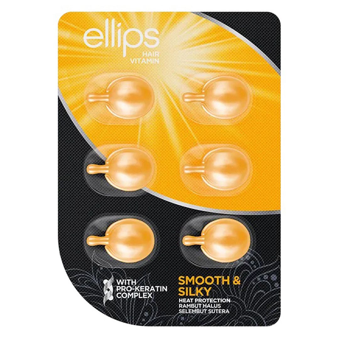 Ellips Hair Vitamin (Smooth &amp; Silky) Tape 6 capsules