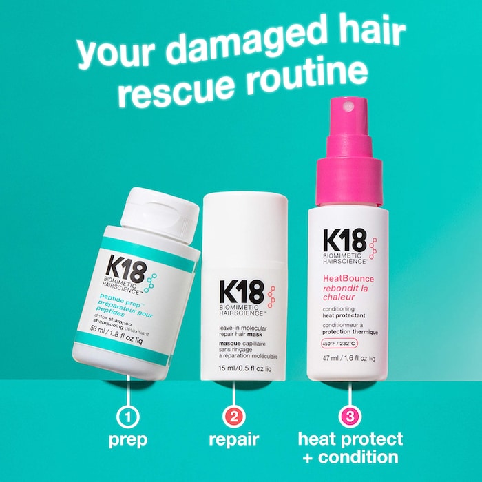 K18 Biomimetic Hairscience 
Damaged Hair Rescue Minis Gift Set