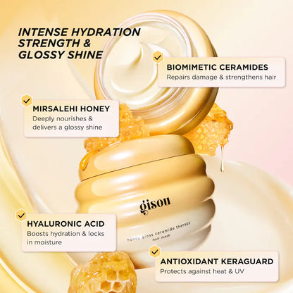 Gisou 
Mini Honey Gloss Ceramide Therapy Hydrating Hair Mask