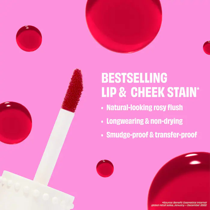 Benefit Cosmetics 
Benetint Bliss Liquid Lip + Cheek Blush Stain Duo Makeup Gift Set
