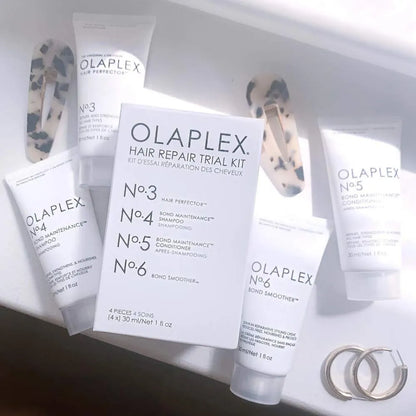 Olaplex Hair Repair Trial Kit Hair Perfector, Shampoo, Conditioner &amp; Bond Smoother