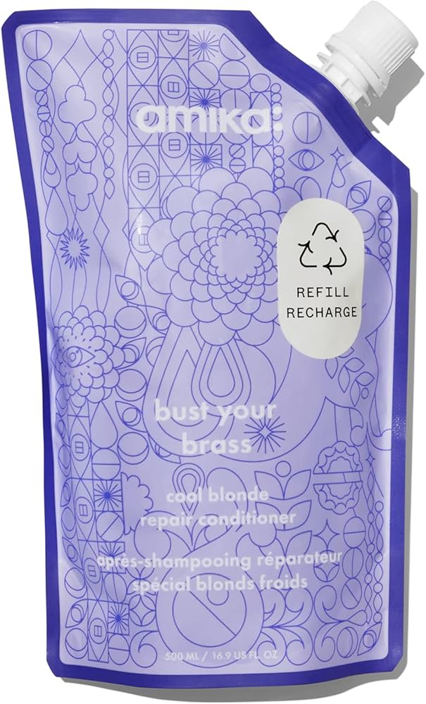 amika bust your brass cool blonde repair conditioner 60ml