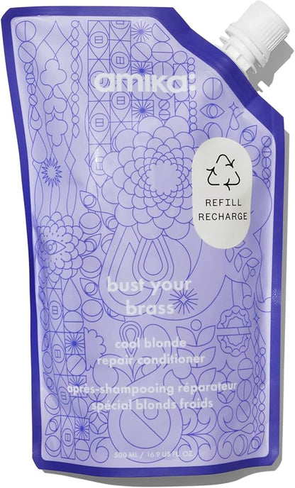 amika bust your brass cool blonde repair conditioner 60ml