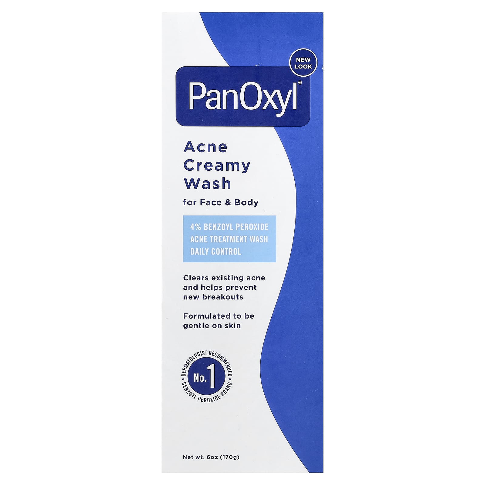 PanOxyl
Acne Creamy Wash, For Face &amp; Body, 170 g