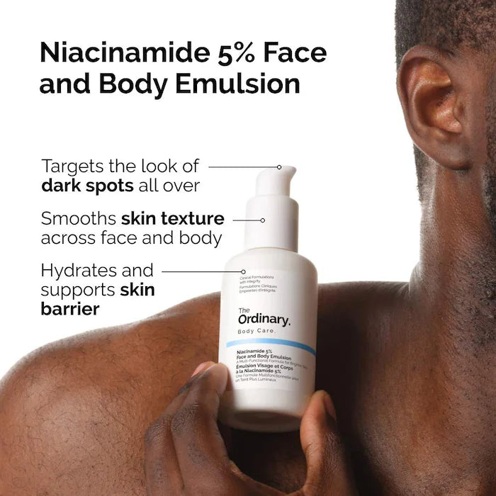 The Ordinary 
Niacinamide 5% Face and Body Emulsion for Dark Spots &amp; Uneven Tone