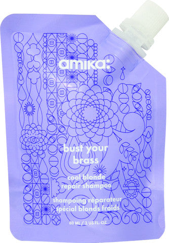 amika bust your brass cool blonde repair shampoo 60 ml