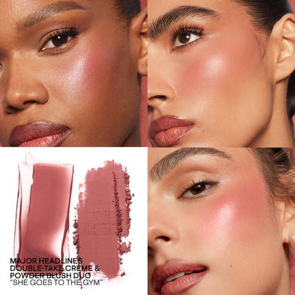 PATRICK TA 
Mini Major Headlines Double-Take Crème &amp; Powder Blush Duo