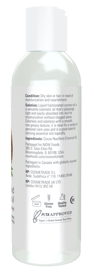 Now Liquid Coconut Oil 118ml