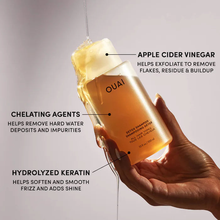 OUAI 
Detox Clarifying Shampoo with Apple Cider Vinegar 300ml