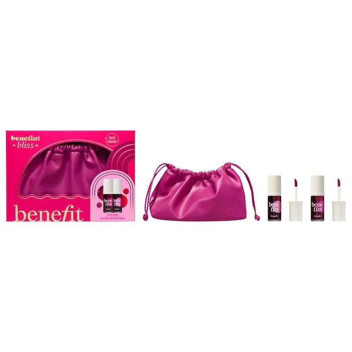 Benefit Cosmetics 
Benetint Bliss Liquid Lip + Cheek Blush Stain Duo Makeup Gift Set